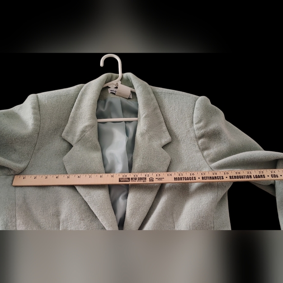 White Stag Women's Mint Green Blazer With Matching Turtle Neck Size 16 - Picture 9 of 15